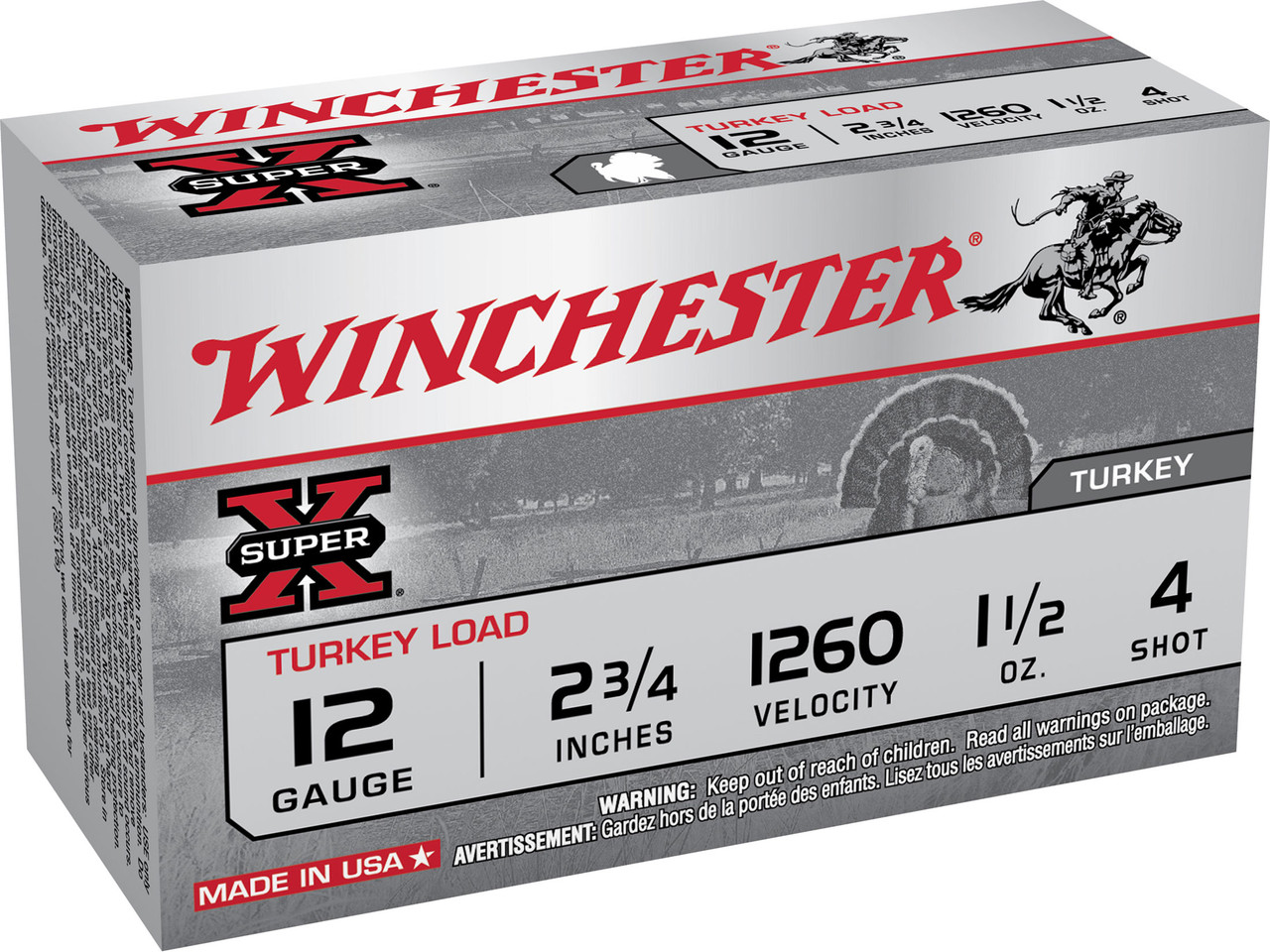 Winchester Super-X Turkey Shotshells 12 Ga 2-3/4