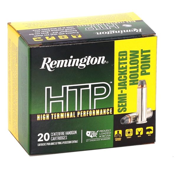 Remington HTP 357 Magnum Ammo 125 Grain Semi Jacketed Hollow Point a4ftactical