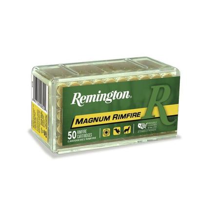 Remington Magnum Rimfire Ammunition .22 WMR 40 gr JHP 1910 fps 50/ct a4ftactical