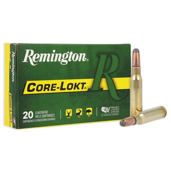 remington core lokt rifle ammunition 308 win 180 gr sp 2620 fps 20 ct RT27844 1