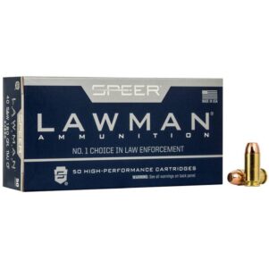 Speer Lawman Cleanfire Handgun Ammunition .40 S&W 180 gr TMJ 1000 fps 50/rd