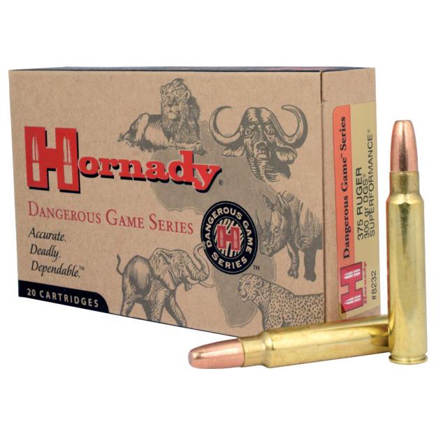 Hornady Dangerous Game Rifle Ammunition .375 Ruger 300gr DGS 2660 fps 20/ct 1 https3A2F2Fmedia.chattanoogashooting.com2Fimages2Fproduct2FHO82322FHO8232 1 Hornady Dangerous Game Rifle Ammunition .375 Ruger 300gr DGS 2660 fps 20/ct