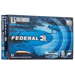 Federal Varmint & Predator Rifle Ammunition 6.5 Creedmoor 95 gr V-MAX 3300 fps 20/ct