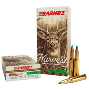 Barnes Harvest Sierra Tipped GameKing Ammunition .308 Win 165gr PT 2680 fps 20/ct