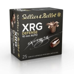 Sellier & Bellot XRG Defense Handgun Ammunition 10mm Auto 130gr HP 1362 fps 25/ct
