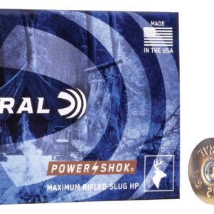 Federal Power-Shok 12 Gauge Rifled Slug HP 2-3/4" 1 oz 1610 FPS – 5/Box