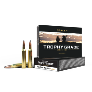 Nosler Ammo Trophy Grade Rifle Ammunition 7mm Rem Mag 160g PSP 2950 fps 20/ct