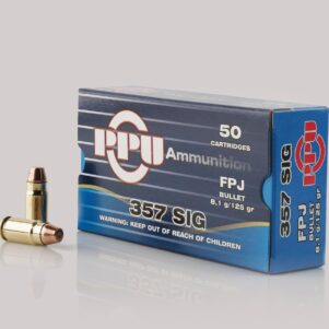 PPU Handgun Ammunition  .357 SIG 125gr FPJ 1542 fps 50/ct
