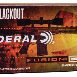Federal Fusion MSR Rifle Ammunition .300 Blackout 150 gr SP 1900 fps 20/ct