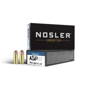 Nosler Match Grade Handgun Ammunition 9mm Luger 124 gr JHP 1150 fps 50/ct