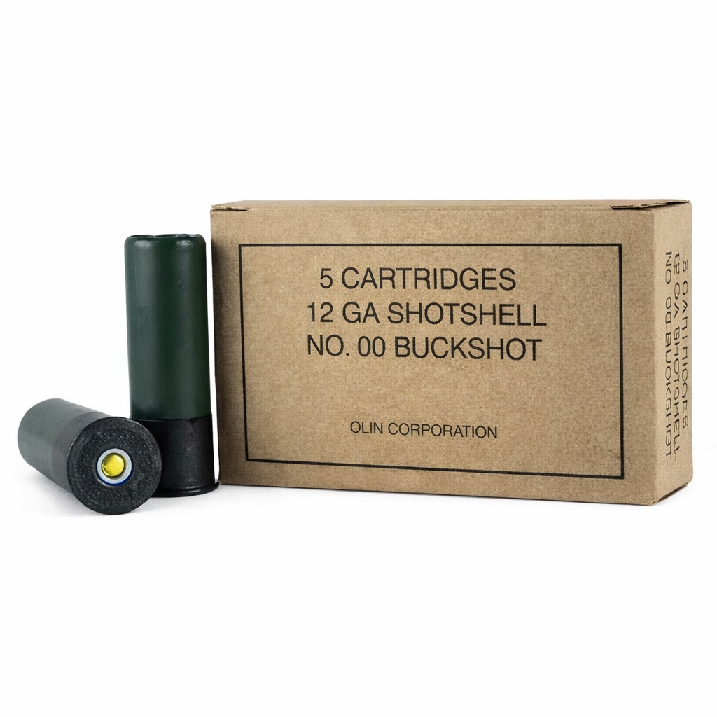 Winchester Military Grade 12 Gauge 00 Buckshot 2¾" 9-Pellet 1325 FPS – 5 Rounds 1 Winchester Military Grade 12 Gauge 00 Buckshot 2¾ inch 9 Pellet 1325 FPS – 5 Rounds A4F TACTICAL 1 Winchester Military Grade 12 Gauge 00 Buckshot 2¾" 9-Pellet 1325 FPS – 5 Rounds