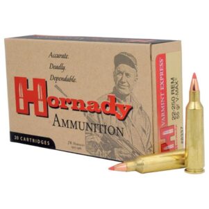 Hornady Varmint Express Rifle  Ammunition .22-250 Rem 55 gr V-MAX 3680 fps 20/ct