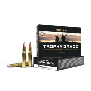 Nosler Partition Trophy Grade Rifle Ammunition .308 Win 165 gr PT 2800 fps 20/ct