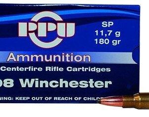 PPU Rifle Ammunition .308 Win 180 gr SP 2454 fps 20/ct