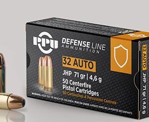 PRIVI .32 Auto JHP 71G 50 RDS Ammo
