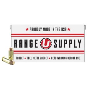 Underwood Range Supply Handgun Ammunition 10mm Auto 180 Grain FMJ 1250 fps 50/ct