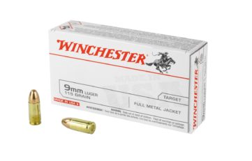 Winchester 9mm 115gr FMJ Luger A4F TACTICAL